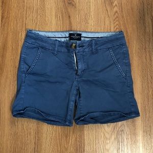 American Eagle navy blue Midi shorts